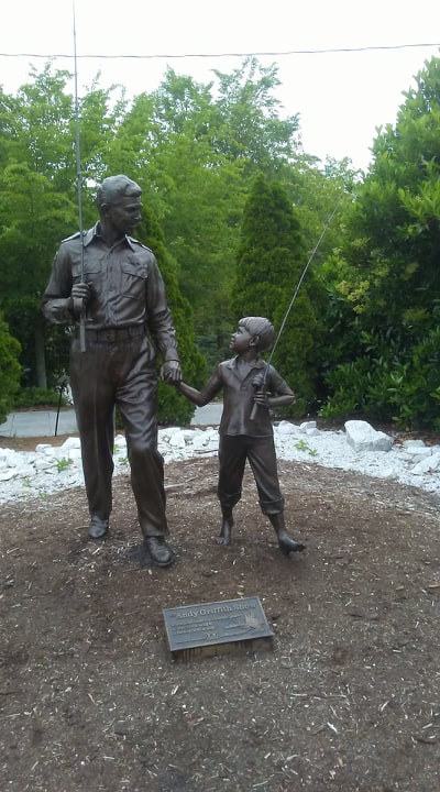 Andy Griffith and Opie TV Land Statue