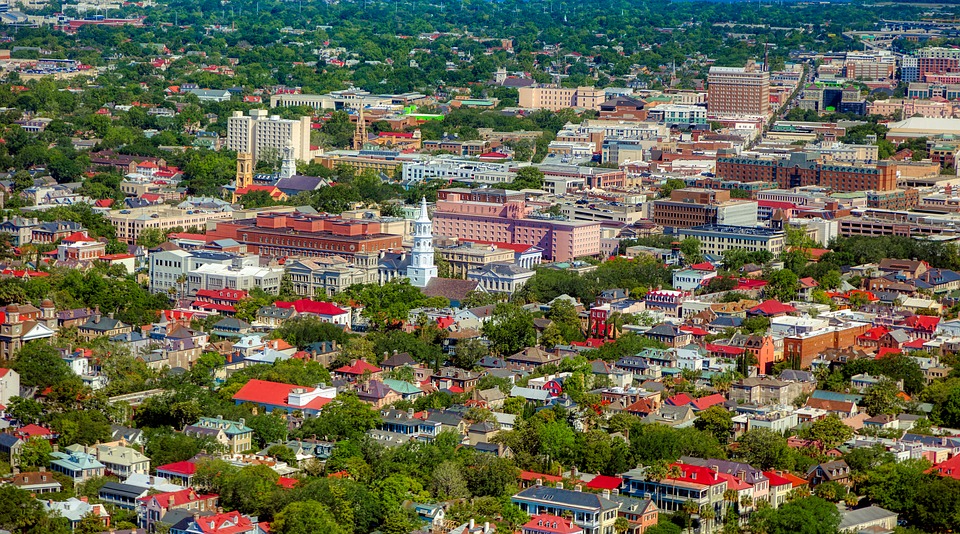 charleston aerial view