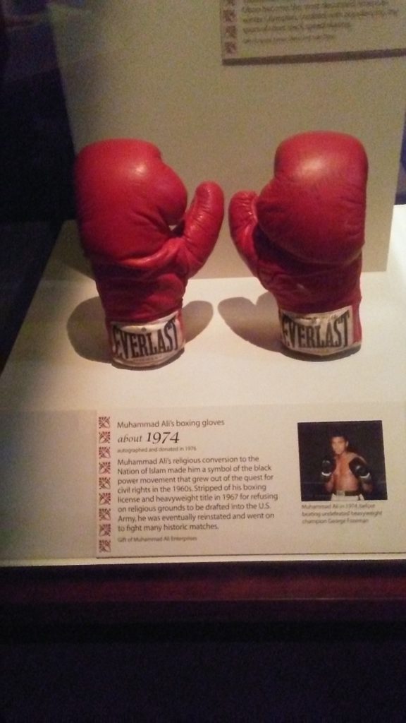 Muhammad Ali's boxing gloves