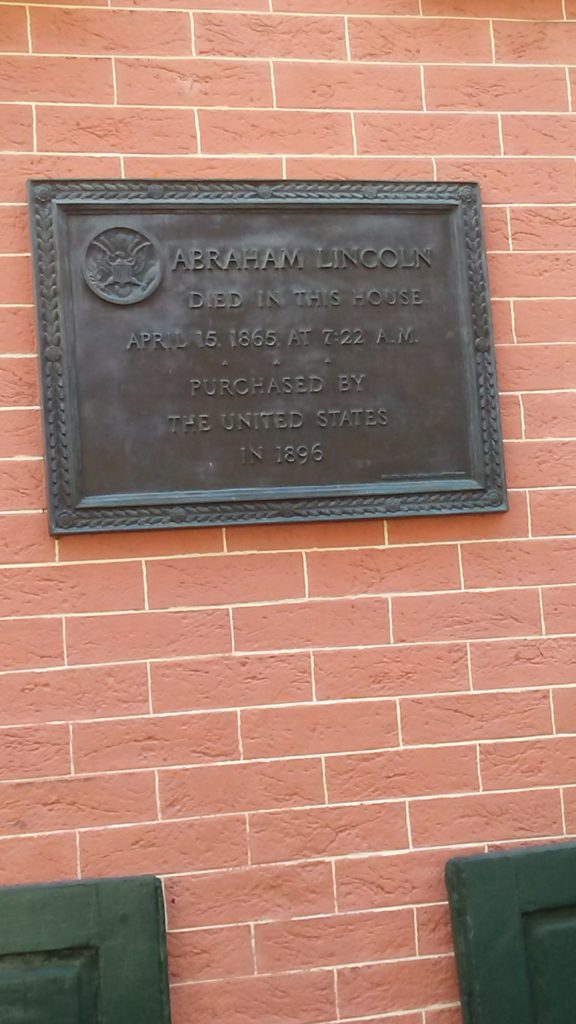 plaque in front of peterson house