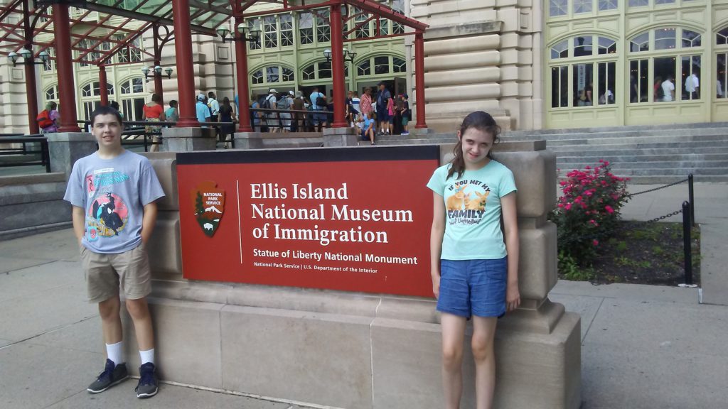 kids at Ellis island