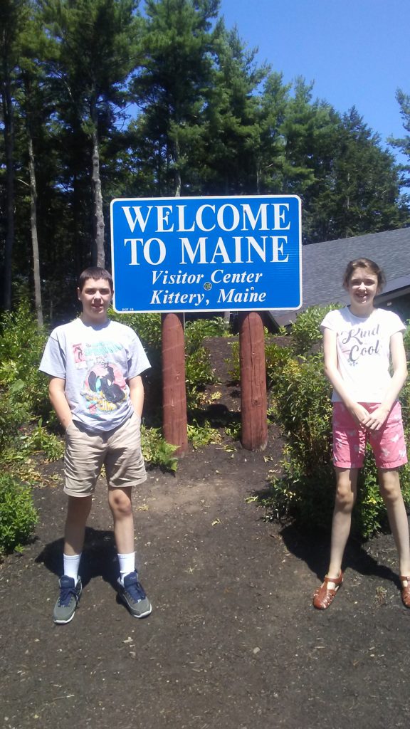 maine welcome sign